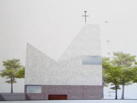 3D_Giess_Keramik_Kachel_Kirche_Neubau_Poing_Entwurf_Architekten