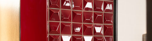 Interior Design Tile Red Glazed