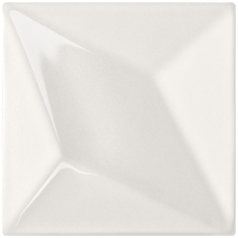 Detail der Fliese LUX in elfenbeinweiß