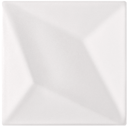 Detail der Fliese LUX in weiss