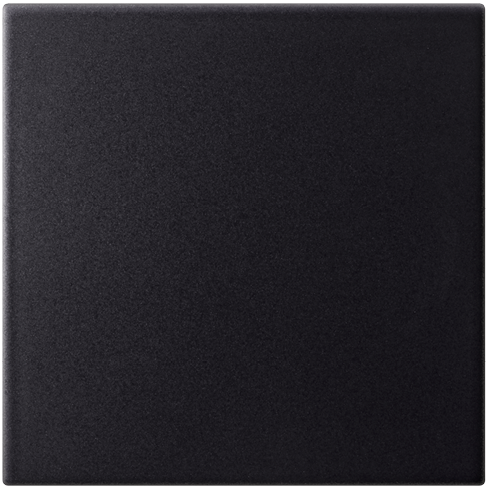 Quadratische Fliese Plano in schwarz